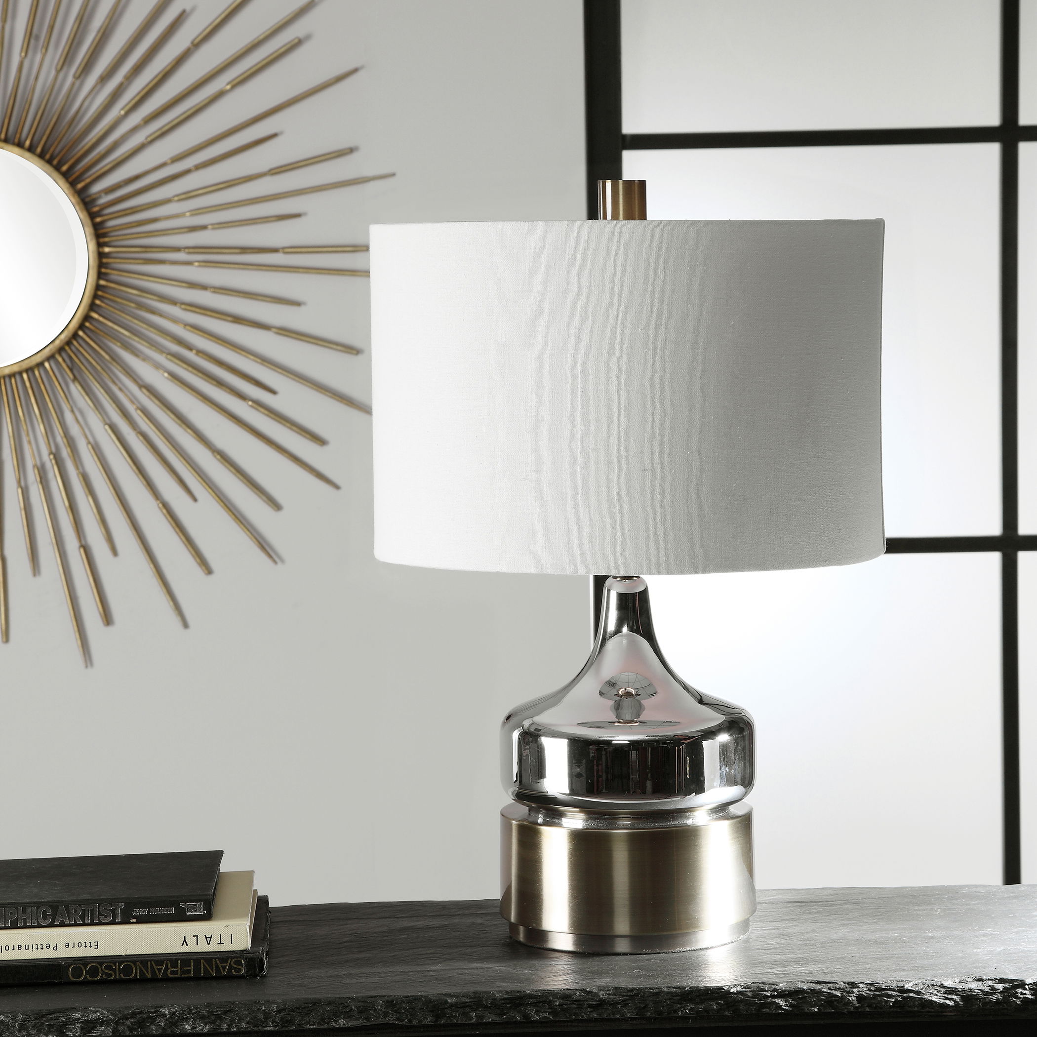 Como Chrome Table Lamp large image 