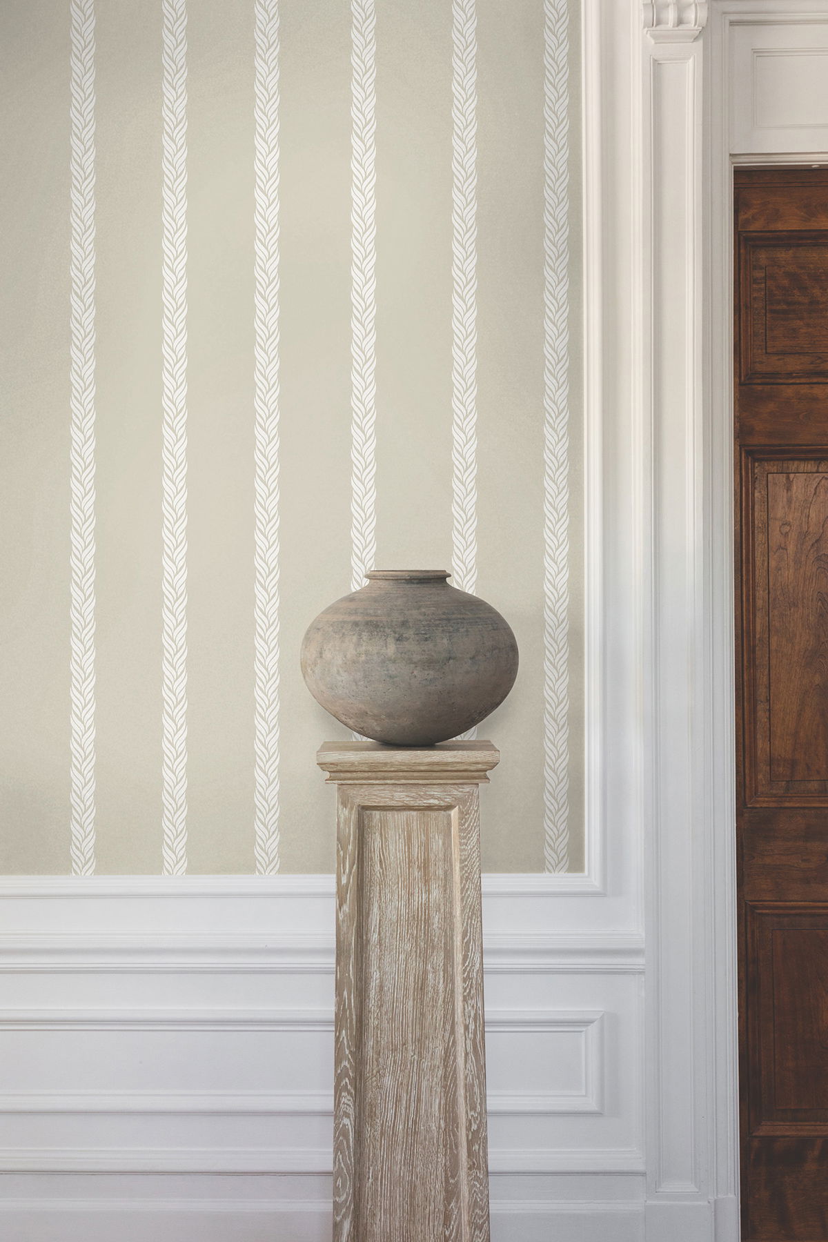 Braided Stripe Beige Wallpaper large image 