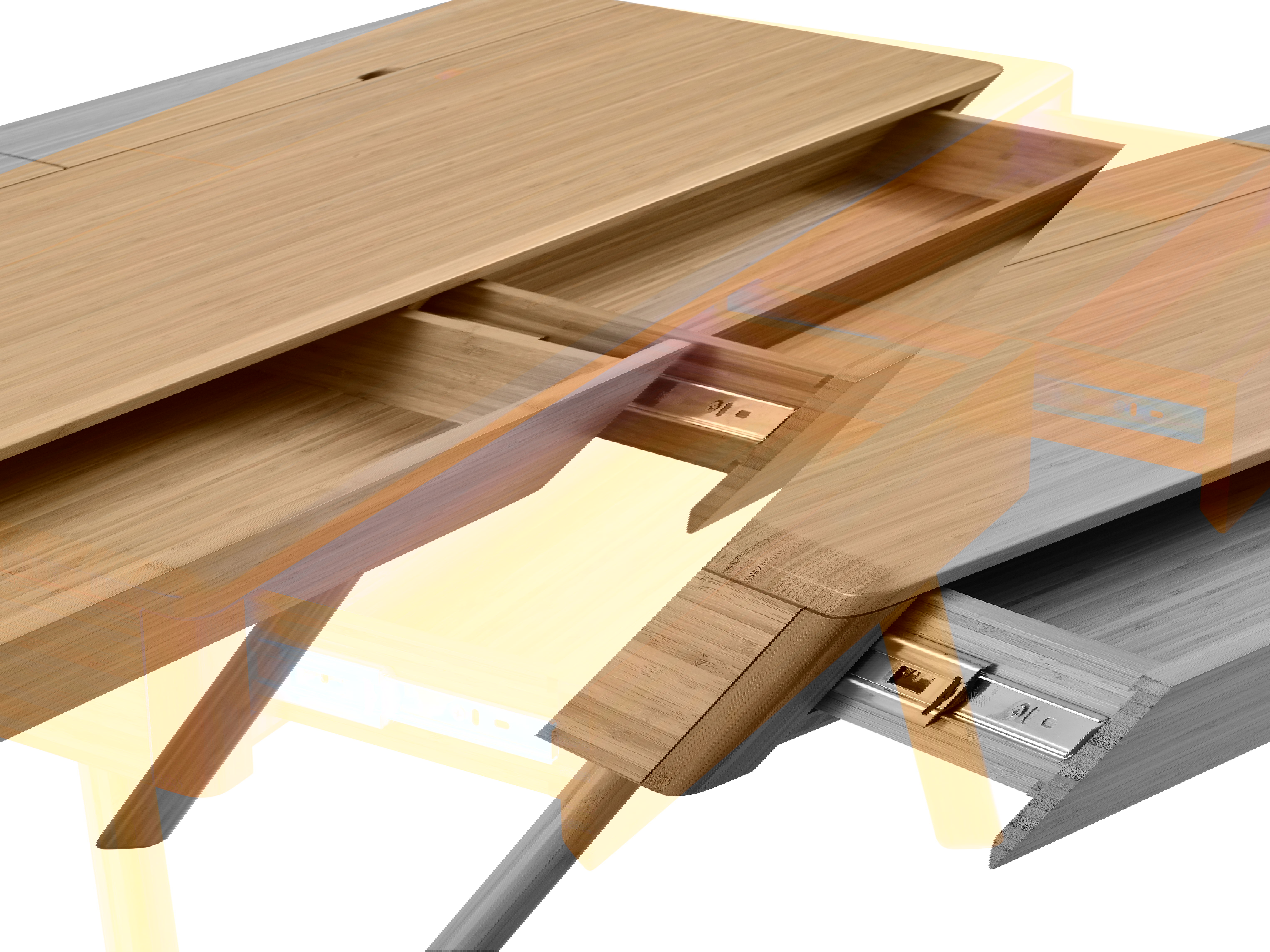 Jasmine Writing Desk, Caramelized, by Greenington, 23.5" length x 47.5" width x 29.5" height View 14