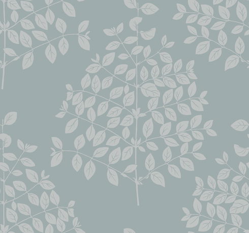 Tender Grey & Blue Wallpaper