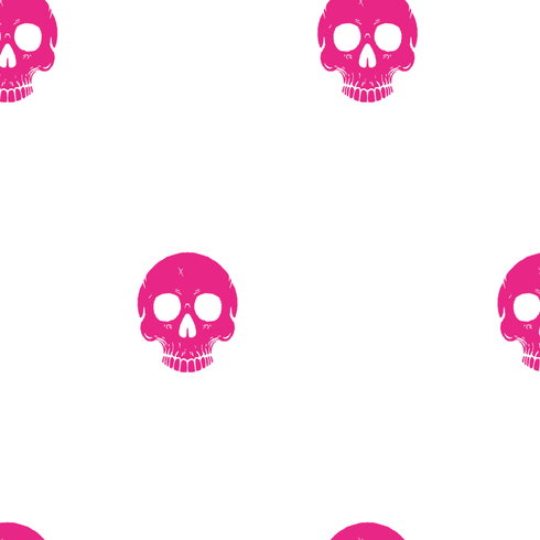 Disney Cruella Glamour Skulls Pink Peel & Stick Wallpaper