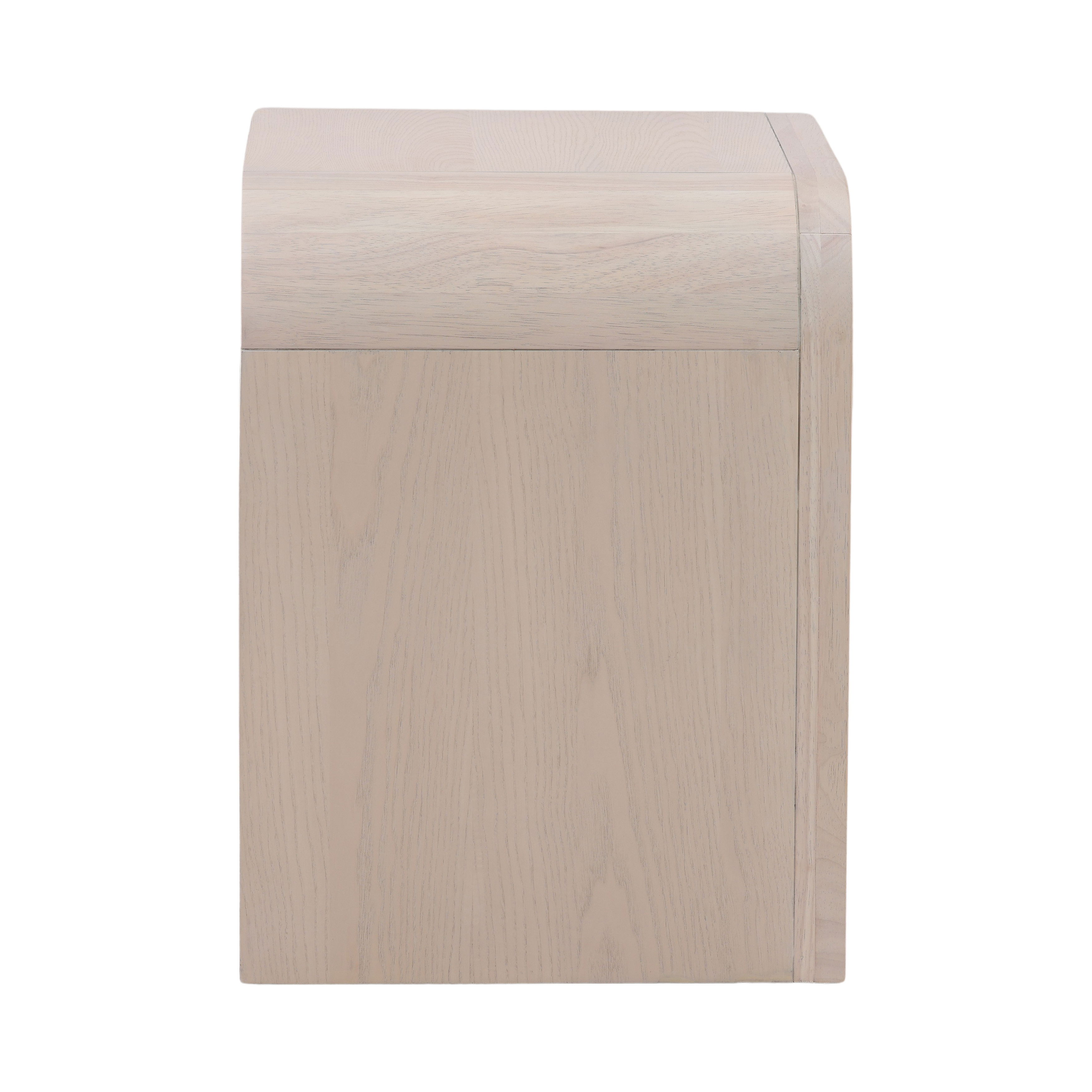 Portland Nightstand Bleach Natural large image 