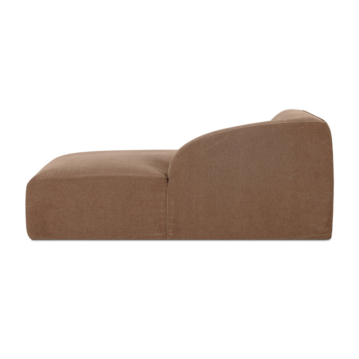 Isla Right Arm Facing Chaise Mocha, Chaise Lounges & Daybed by Moe's Home, 44" width x 29.9" height x 76.3" depth View 4
