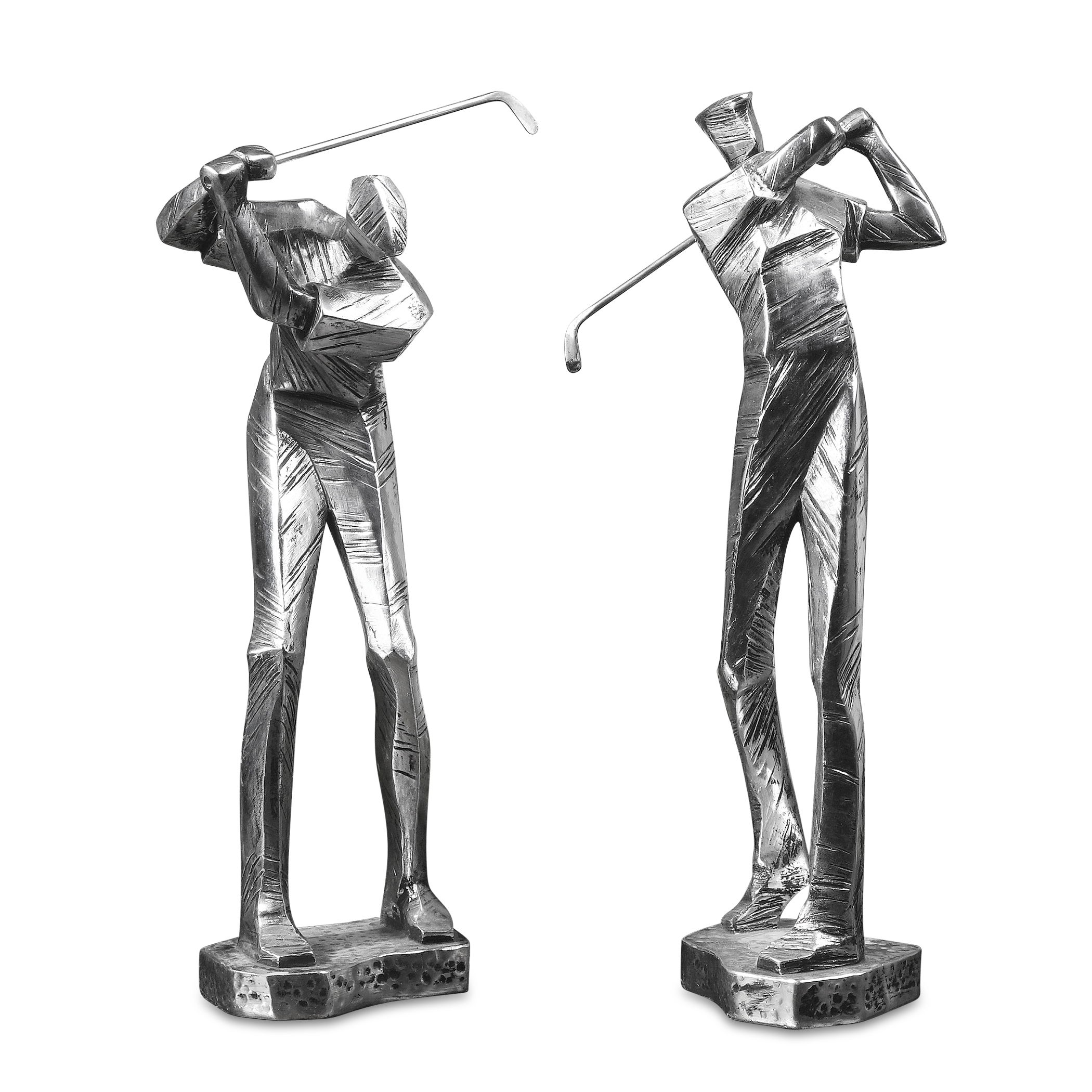 Practice Shot Metallic Statues, Set/2 large image 