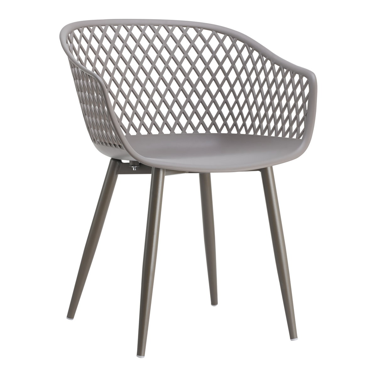 Piazza Outdoor Chair Grey - Set Of Two, by Moe's Home, 1'11.5" width x 2'7.5" height x 1'10.5" depth View 5