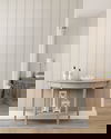 French Linen Stripe Off White Peel & Stick Wallpaper thumbnail 1