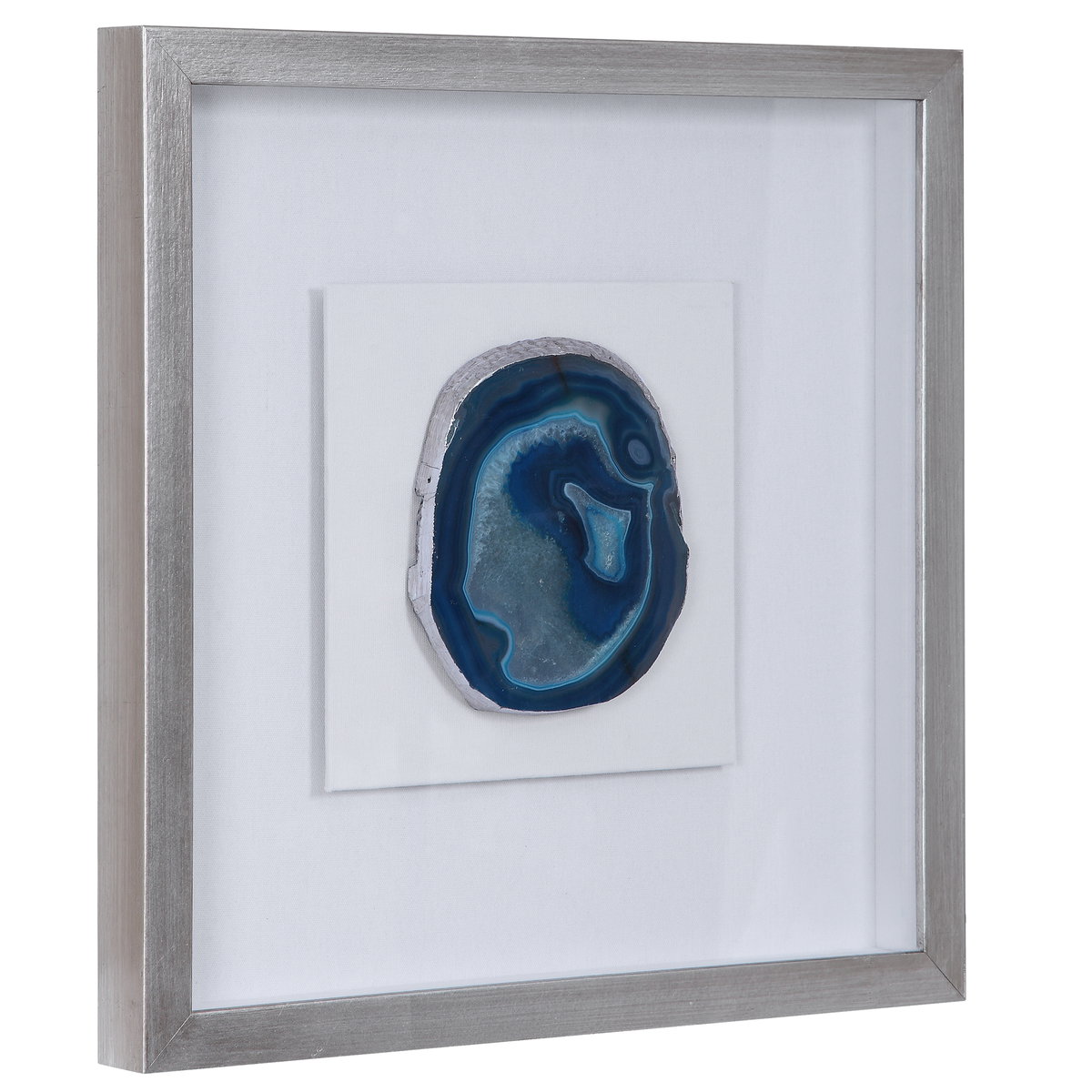 Kalia Blue Stone Shadow Box, Art by Uttermost, 19.75" width x 19.75" height x 2" depth View 7