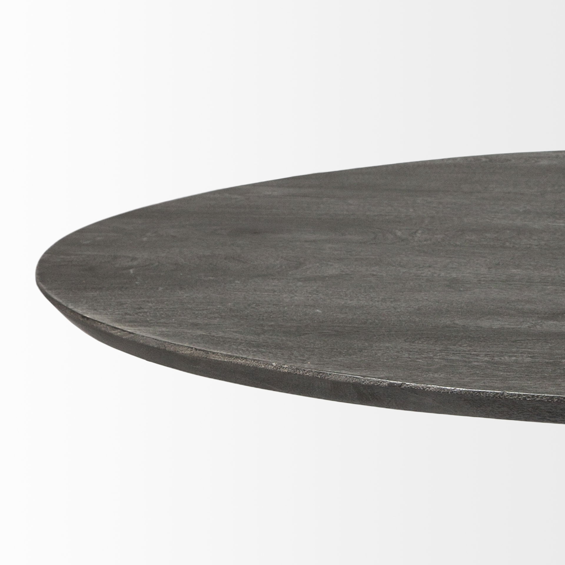 Maxwell 54' Brown Solid Wood Top Brown Metal/Wood Base Dining Table large image 