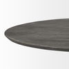 Maxwell 54' Brown Solid Wood Top Brown Metal/Wood Base Dining Table thumbnail 3