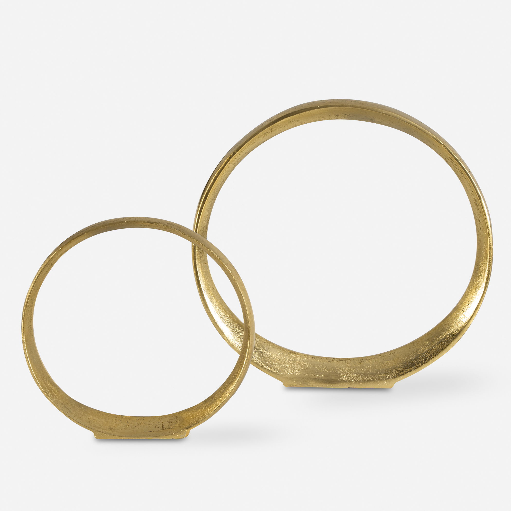 Jimena Gold Ring Sculptures Set/2 large image 