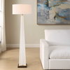 Rosin White Floor Lamp, by Uttermost, 1'8" width x 5'6.25" height x 1'8" depth thumbnail 4