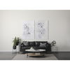 Sibyl 13L x 21W Black Fabric Striped and White Fringed Decorative Pillow Cover thumbnail 2