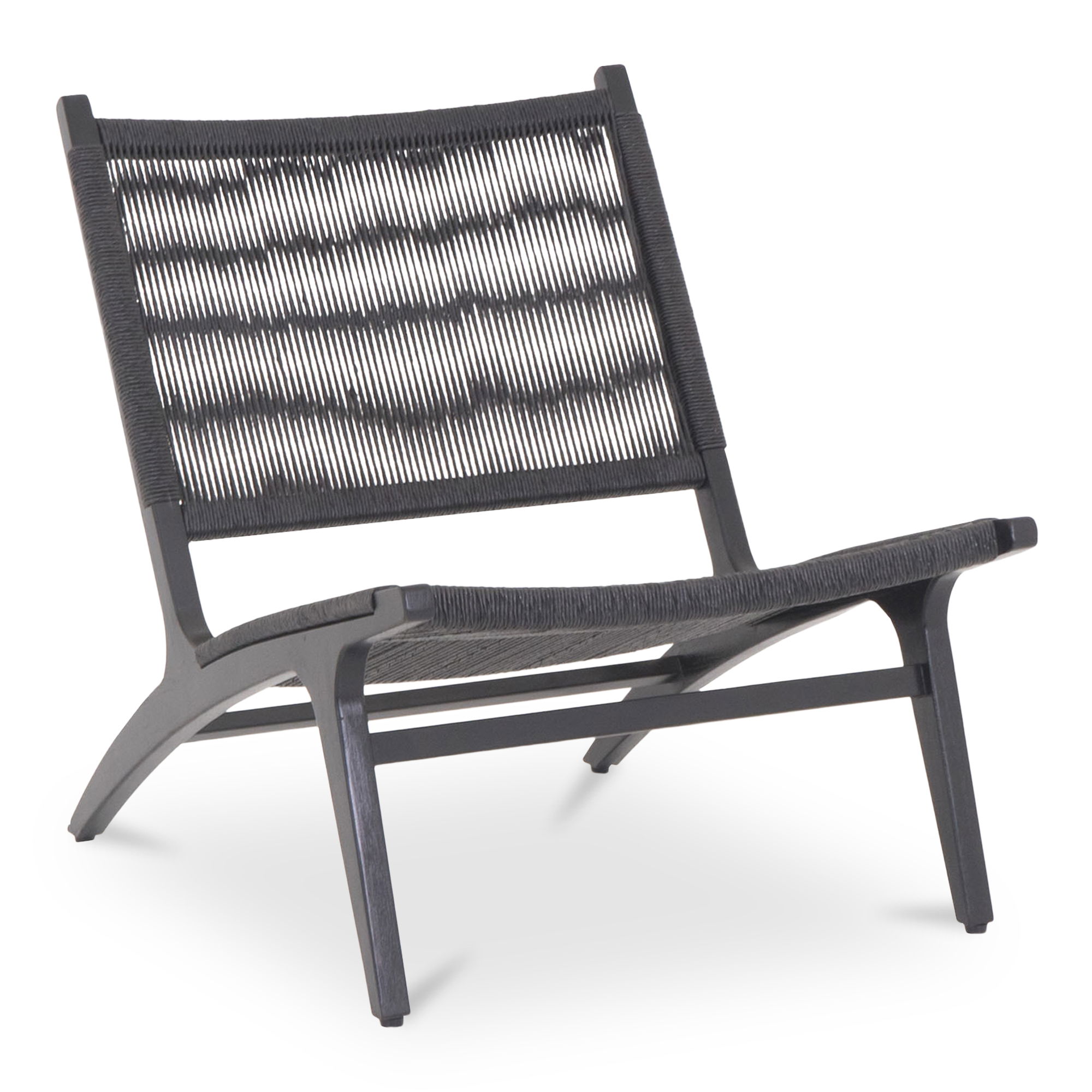 Palma Outdoor Lounge Chair Black large image 