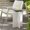 Olina Marble Outdoor Accent Table, Outdoor Table by Uttermost, 1'2" width x 1'10" height x 1'2" depth thumbnail 2
