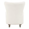 Ingel White Wingback Armchair, Accent Chair by Uttermost, 33" width x 39.5" height x 34" depth thumbnail 6