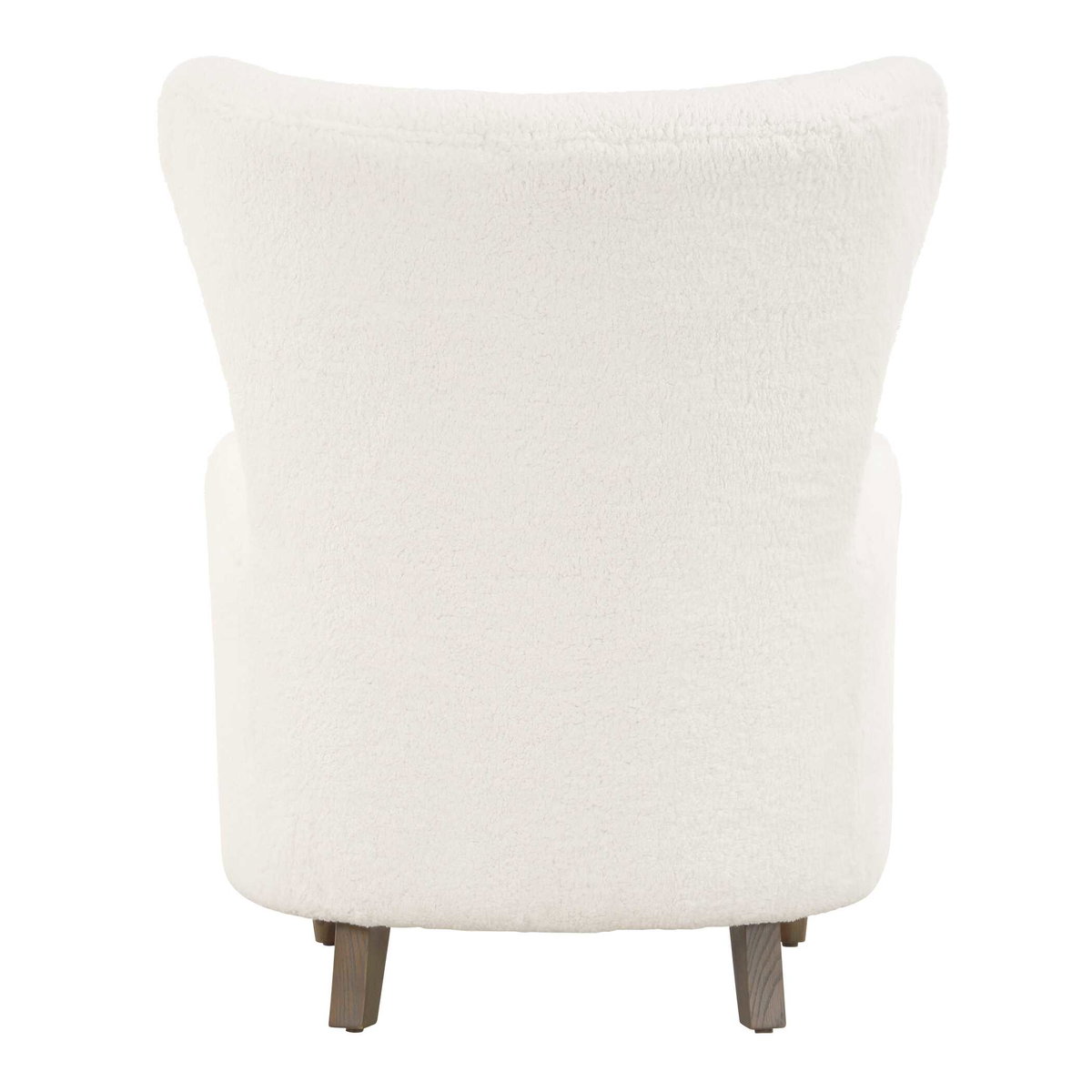 Ingel White Wingback Armchair, Furniture by Uttermost, 33" width x 39.5" height x 34" depth View 6