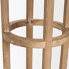 Andy I Large Natural Wood Cylindrical Lantern, Lighting by Mercana, 8.27" length x 8.27" width x 34.84" height thumbnail 8