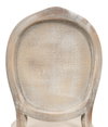 Oval Cane Back S/Chair  Grey Oak  Flax, by Sarreid, 2' length x 1'9" width x 3'5" height thumbnail 3
