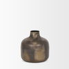 Daya Short Antiqued Gold Metal Vase thumbnail 3