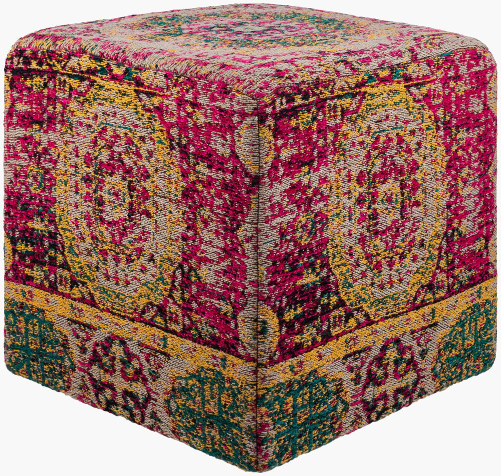Amsterdam Ottoman, by Surya, 18" width x 18" height
