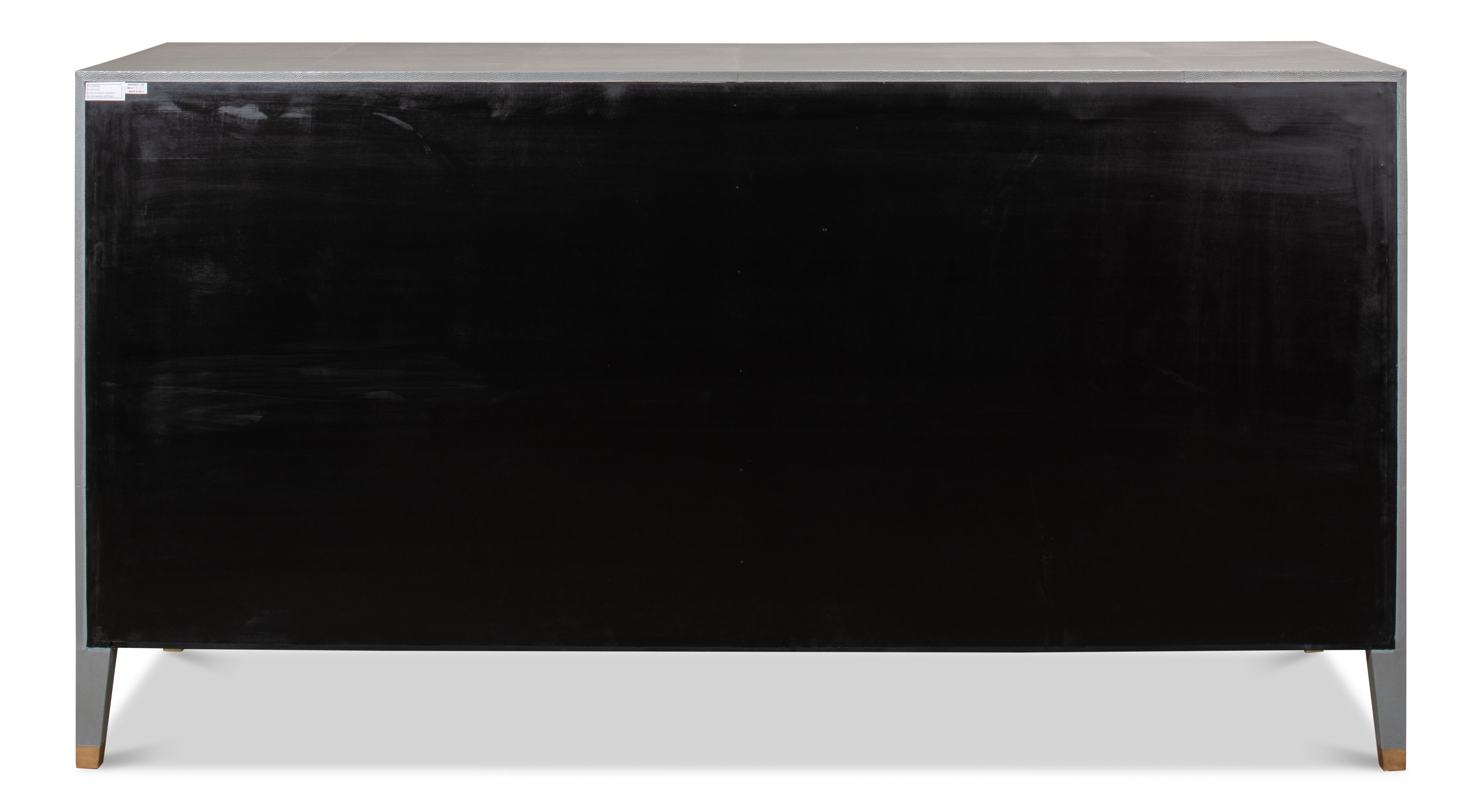 Gabriella Chest Of Drawers, Storm Grey, Cabinets & Chest by Sarreid, 76" length x 22" width x 40" height View 3