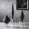 Alize Black Sculptures Set/3, Figurines & Statue by Uttermost, 3.5" width x 14" height x 3.5" depth thumbnail 2