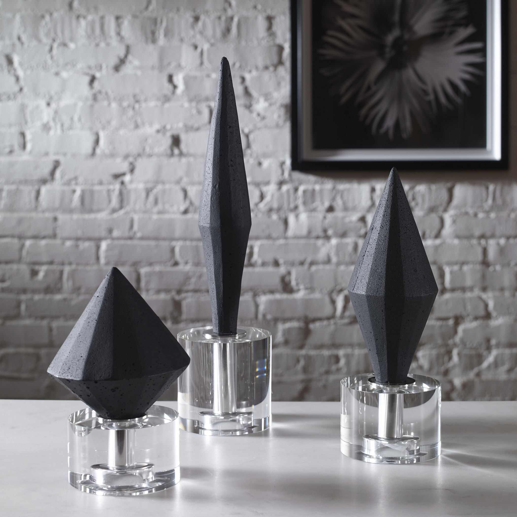 Alize Black Sculptures Set/3 large image 
