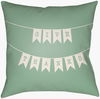 Banner Accent Pillow, Decorative Pillow by Surya, 18" length x 18" width thumbnail