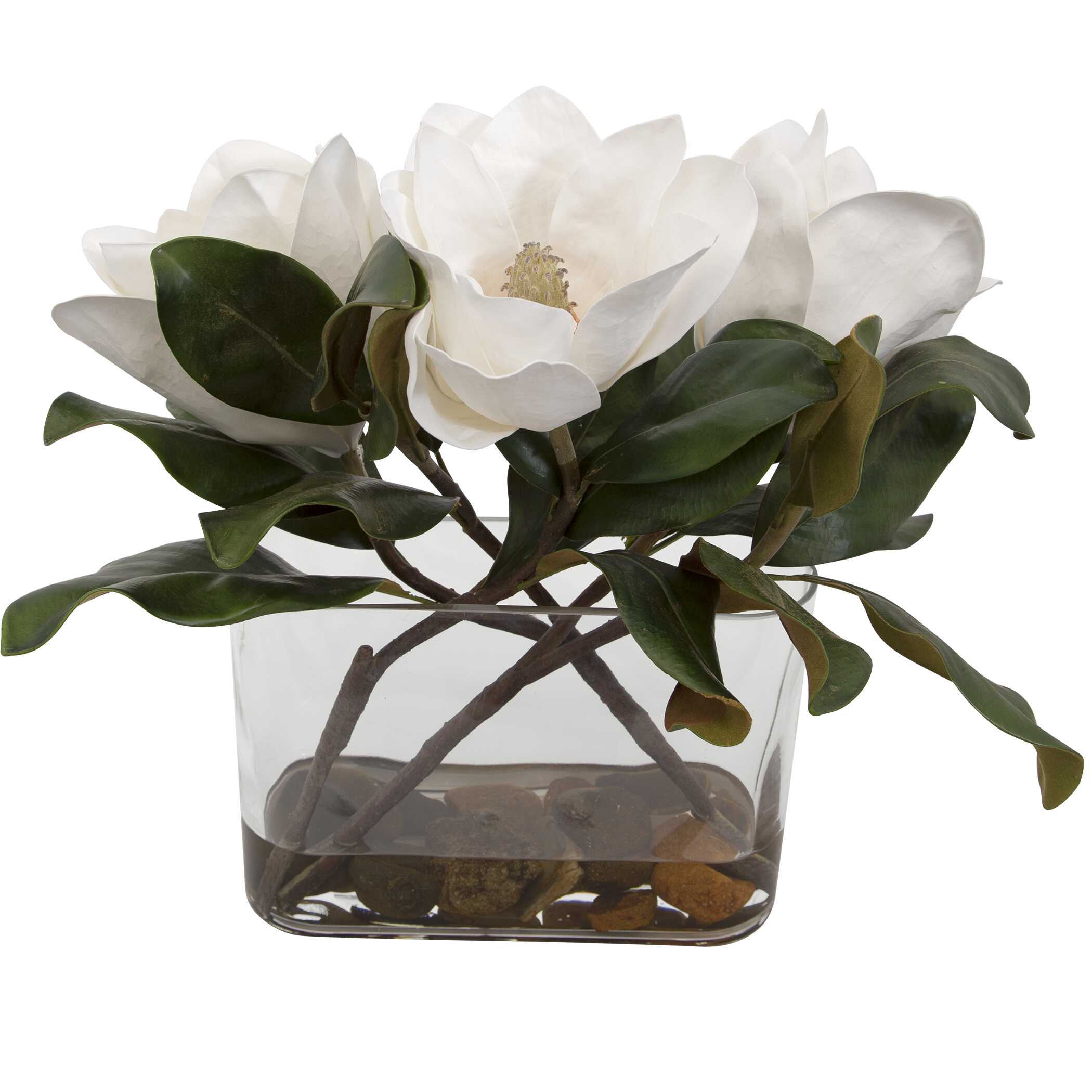 Middleton Magnolia Flower Centerpiece, Decorative by Uttermost, 17.5" width x 15.75" height x 8.5" depth View 5