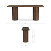 Hadley Console Table Warm Brown, by Moe's Home, 80" width x 33" height x 18" depth thumbnail 8