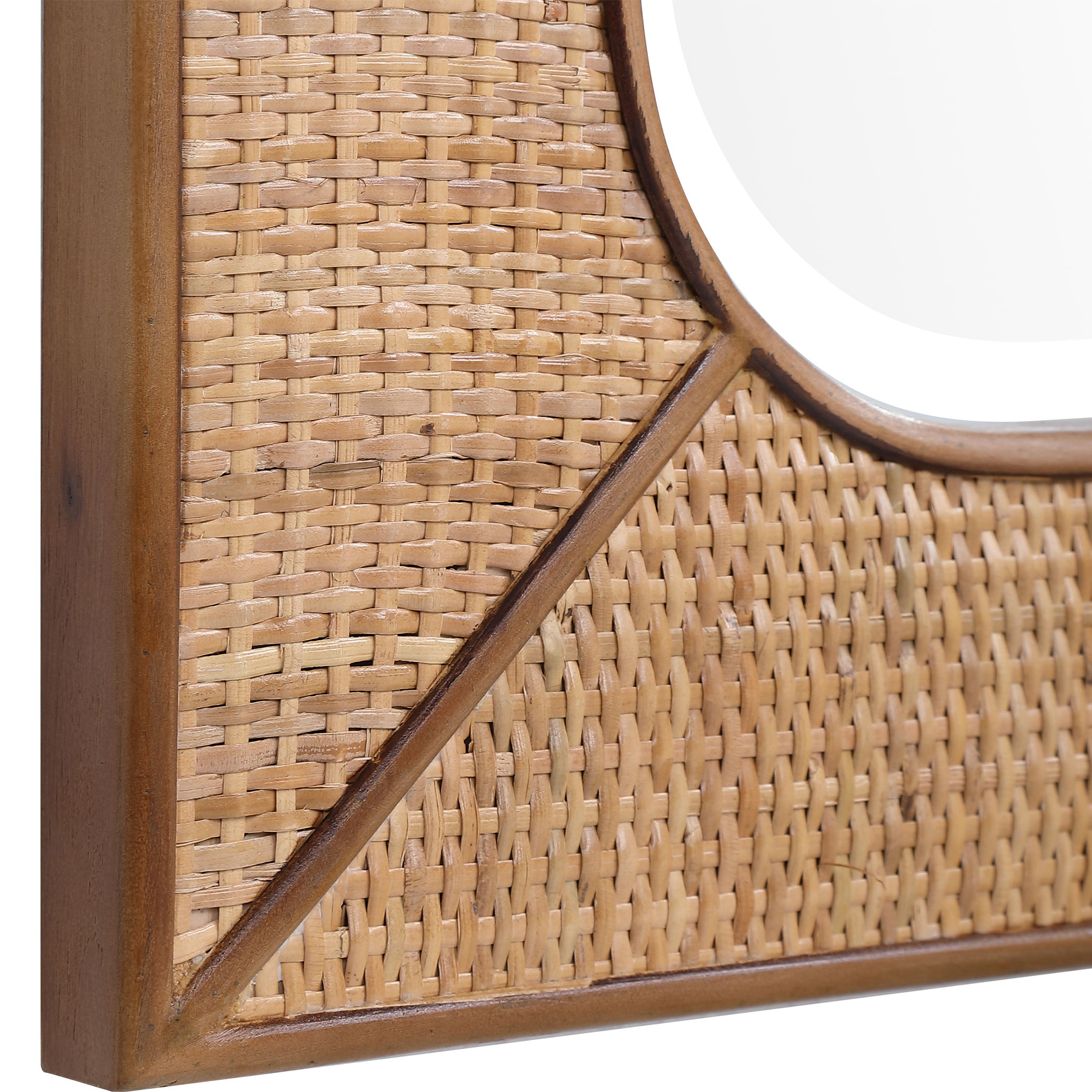 Tahiti Rattan Mirror large image 