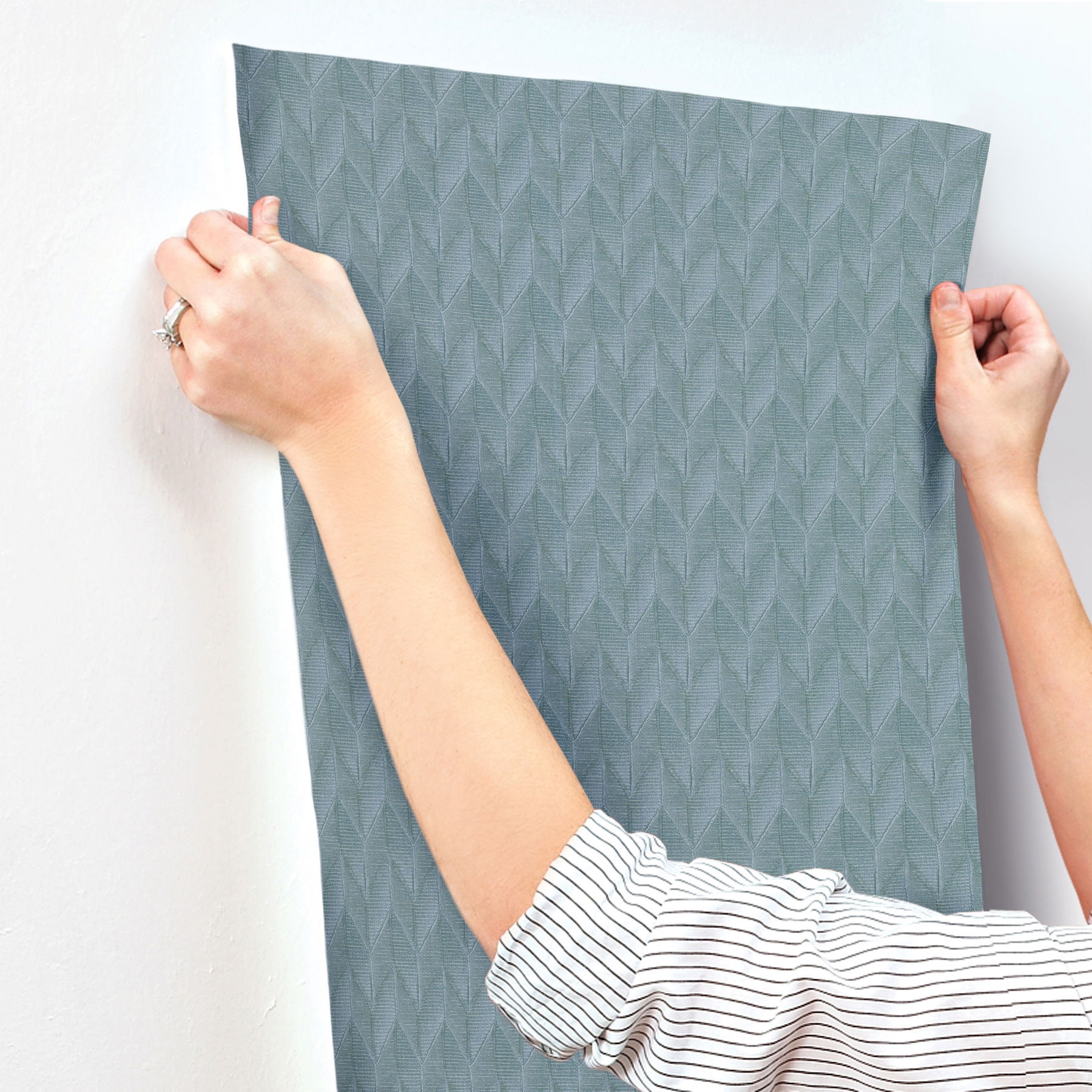 Sestriere Dark Teal Wallpaper large image 