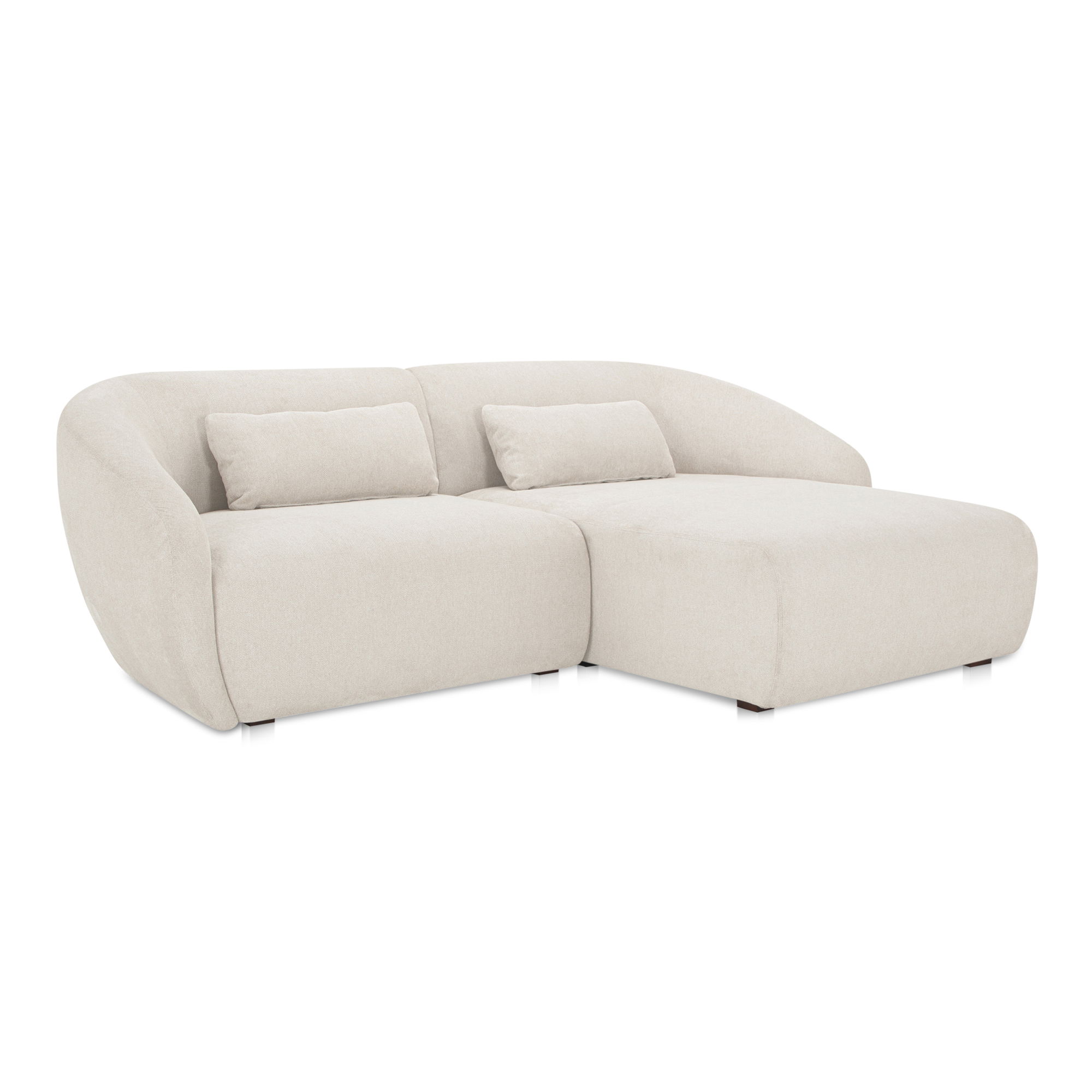 Amelia Nook Modular Right Sectional Warm White large image 