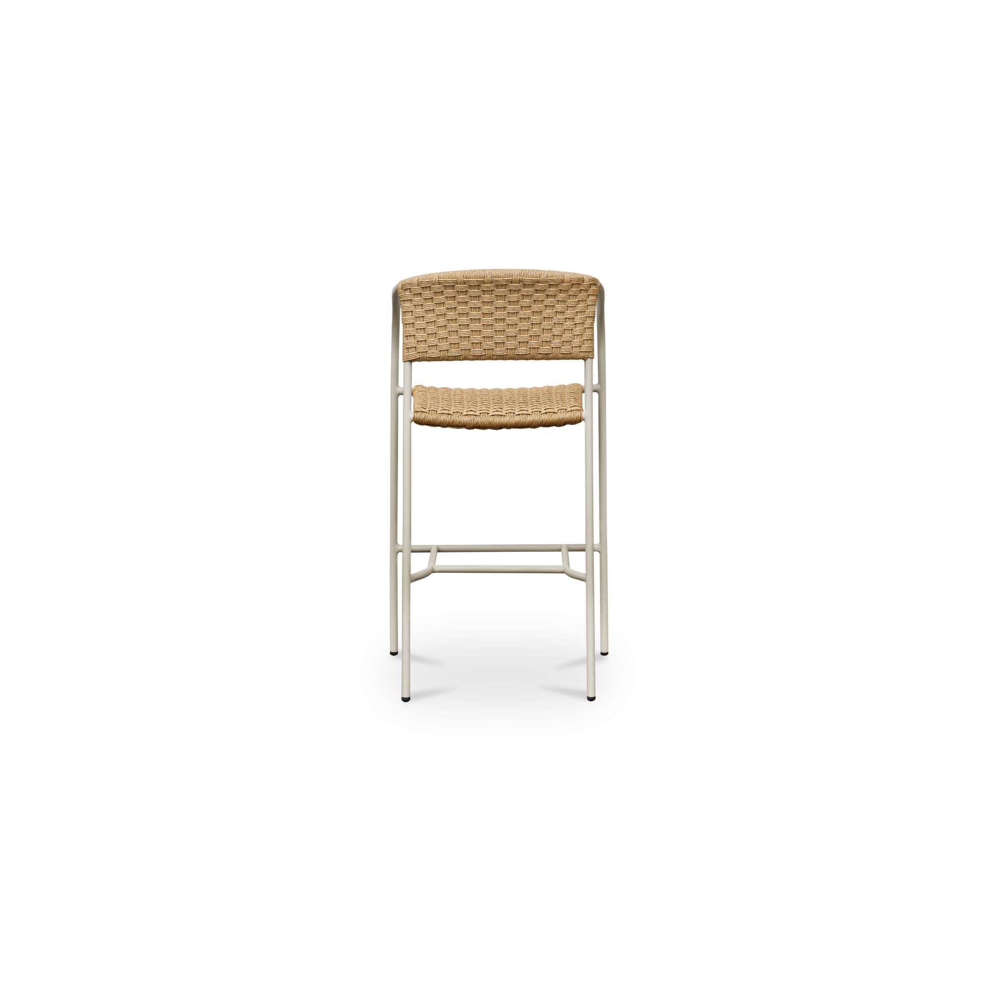 Zola Outdoor Bar Stool Natural, Outdoor Chair by Moe's Home, 2' width x 3'6.6" height x 1'11" depth View 4