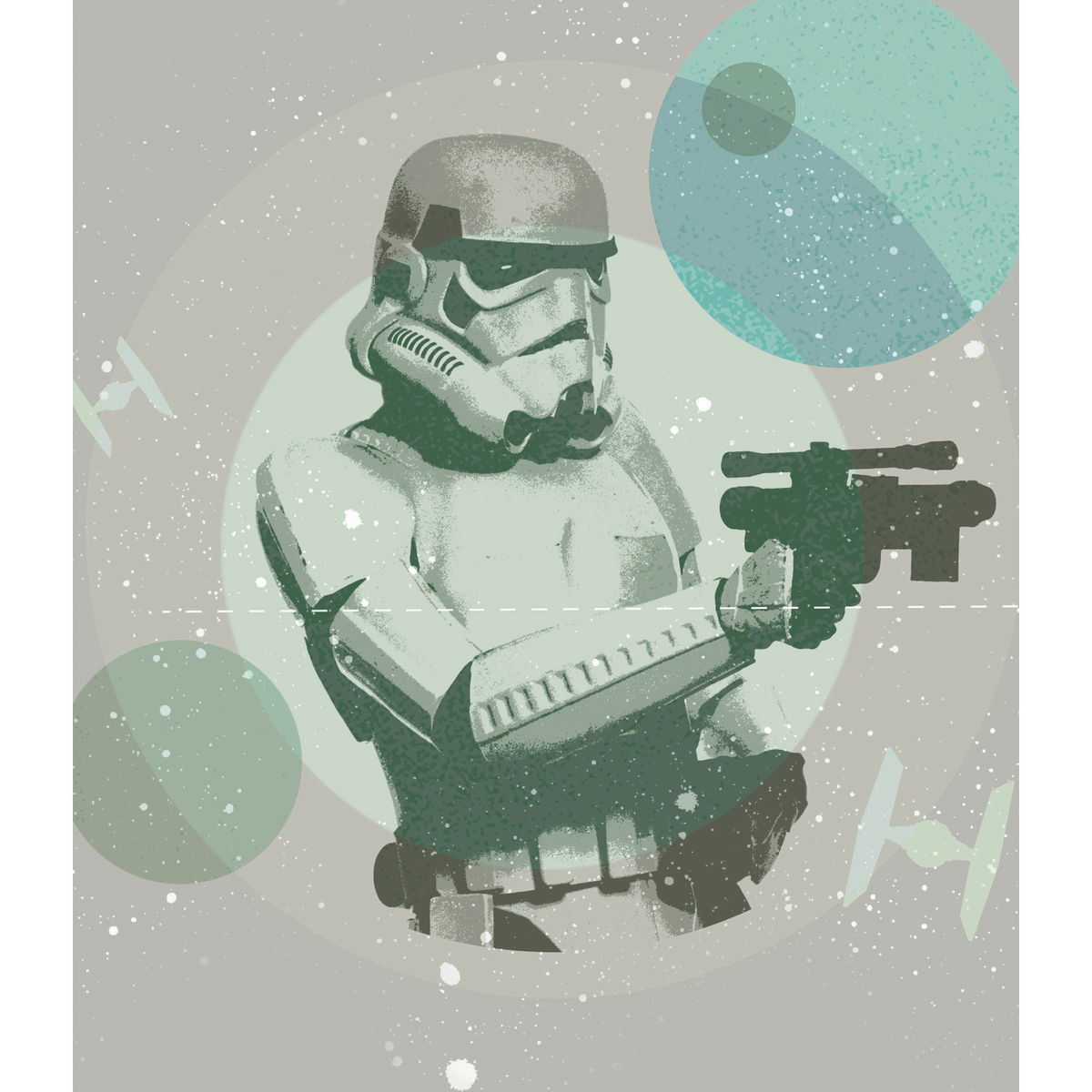Stormtrooper Tapestry, by York Wall, 5' length x 4'4" width x 0.02" depth