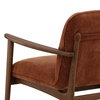 Talesa Occasional Chair Rust, Accent Chair by Dovetail, 28.25" width x 32.25" height x 33.25" depth thumbnail 5