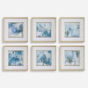 Fresh Start Blue Abstract Prints, S/6 thumbnail 0