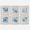 Fresh Start Blue Abstract Prints Set/6, by Uttermost, 19.25" width x 19.25" height x 1.8" depth thumbnail 1