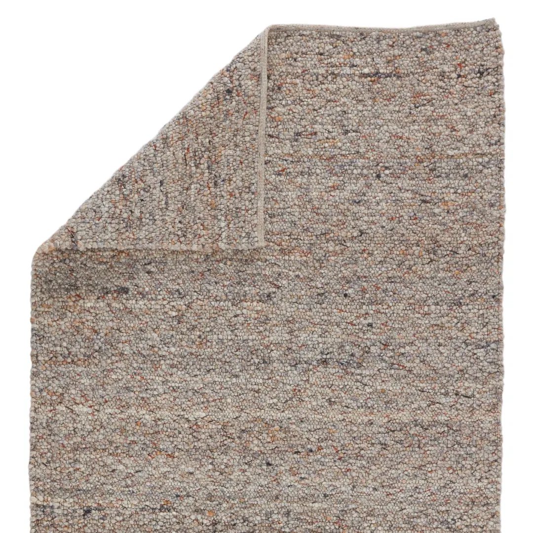 Jaipur Living Hadren QTM02 Handmade Solid Light Gray and Tan Area Rug (5'x8') large image 