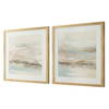 So Golden Abstract Landscape Prints Set/2, Art by Uttermost, 29.5" width x 29.5" height x 1.5" depth thumbnail 4