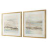 So Golden Abstract Landscape Prints Set/2, Painting by Uttermost, 29.5" width x 29.5" height x 1.5" depth thumbnail 4