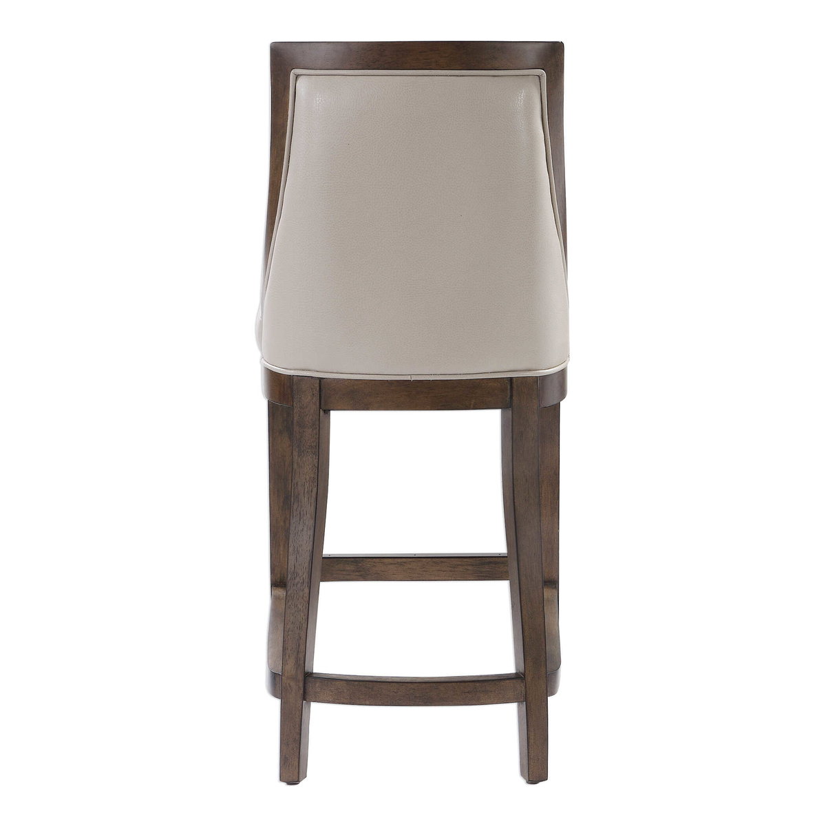 Purcell Leather Counter Stool, Counter & Bar Stool by Uttermost, 19" width x 40" height x 22" depth View 6