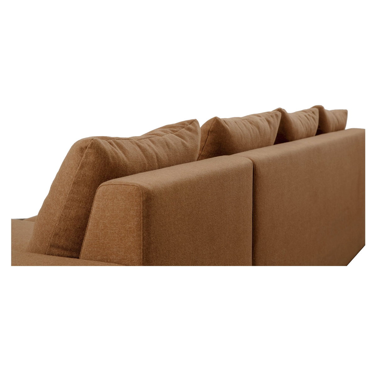 Thomas Right Sectional Rust, Sectional Sofa by Moe's Home, 125" width x 36" height x 41" depth View 6