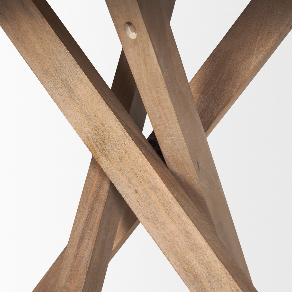 Solana Light Brown Wood Foyer Table, Side & End Table by Mercana, 32" length x 32" width x 30" height View 8