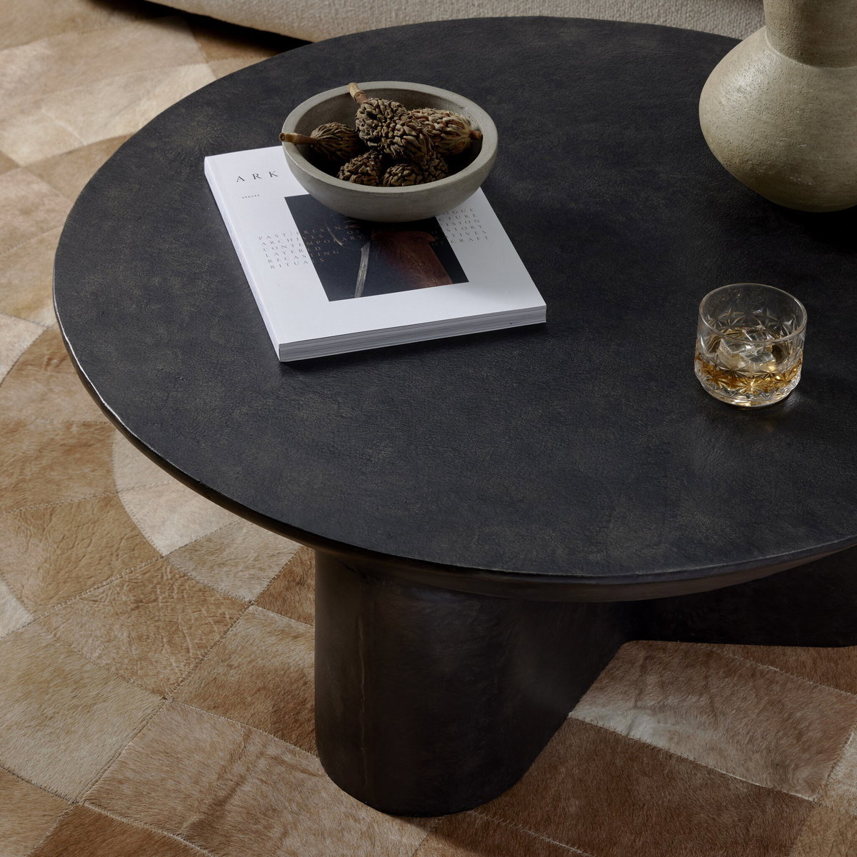 Sante Coffee Table, by Four Hands, 36" width x 15.25" height x 36" depth View 3
