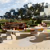 Nidia Outdoor End Table Ivory thumbnail 2