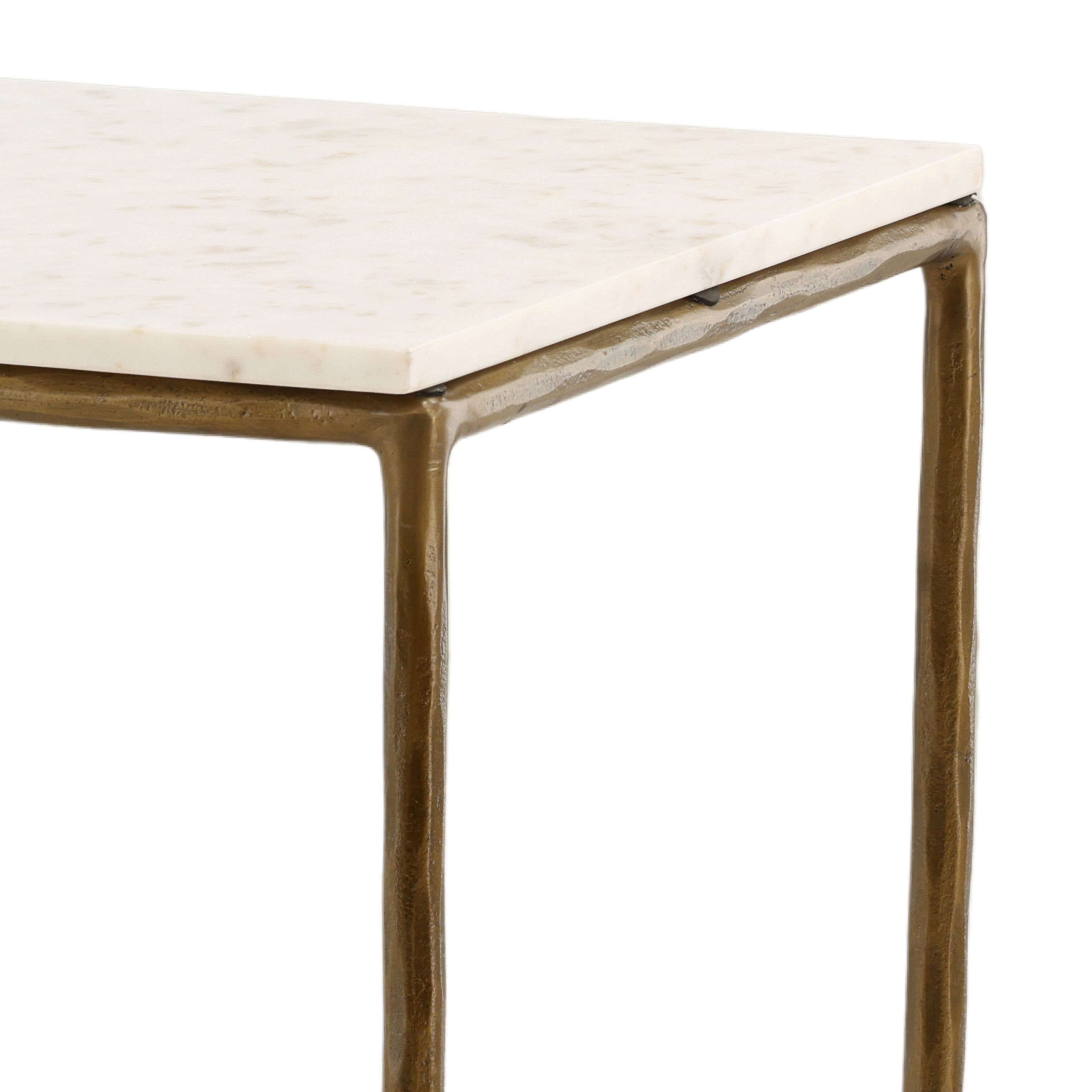 Perugia Console Table Antique Brass, by Dovetail, 59" width x 30" height x 16" depth View 4
