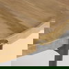Marquisa Medium Brown Wood with Black Metal Large Coffee Table thumbnail 4