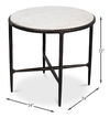 Dakor Round Side Table, Side & End Table by Sarreid, 24" length x 24" width x 22" height thumbnail 13