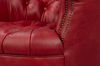 Bastian Armchair, New Rouge Leather, Seating by Sarreid, 33" length x 33" width x 31" height thumbnail 4